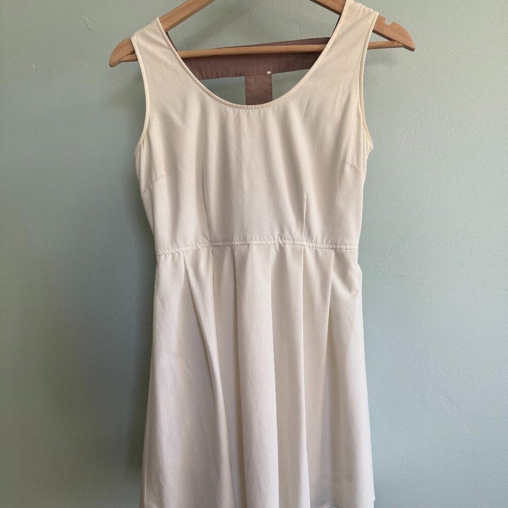 White Backless Dress